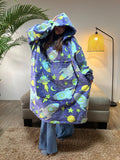 BLANKET COAT DOBLE LUMINOSO NAVES ESPACIALES