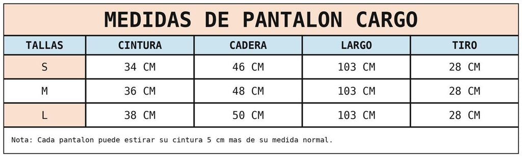 PANTALÓN CARGO AZUL MARINO