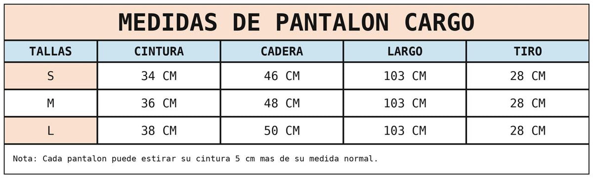 PANTALÓN CARGO AZUL MARINO