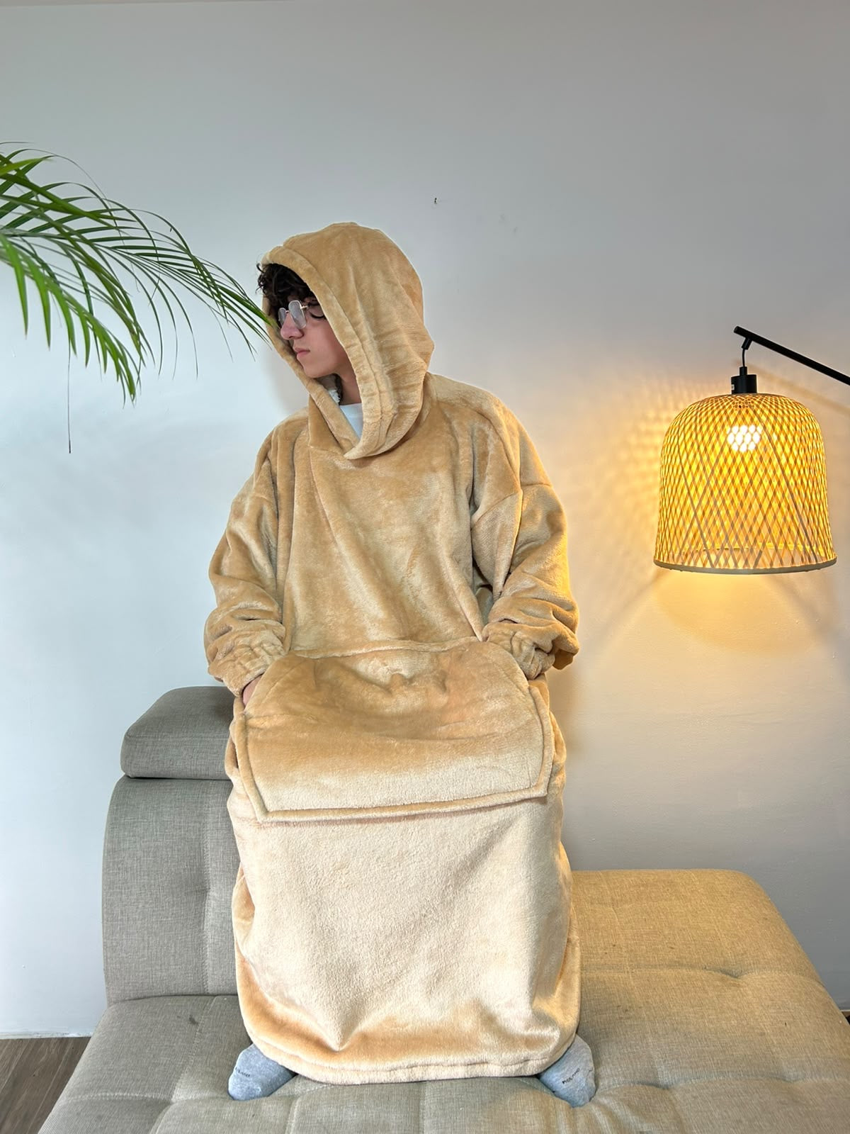 BLANKET COAT DOBLE LATTE