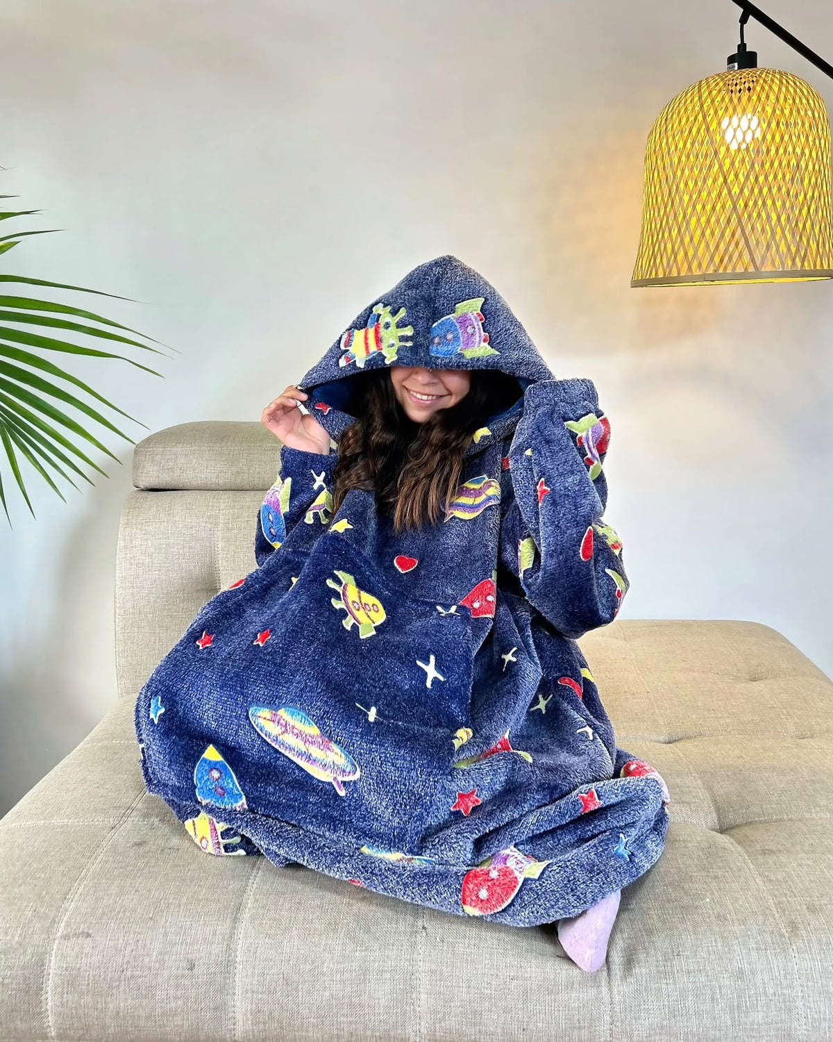 BLANKET COAT DOBLE LUMINOSO MARCIANOS