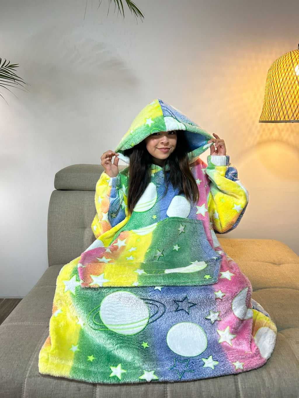 BLANKET COAT DOBLE ARCOÍRIS