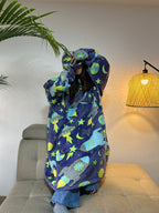 BLANKET COAT DOBLE LUMINOSO NAVES ESPACIALES