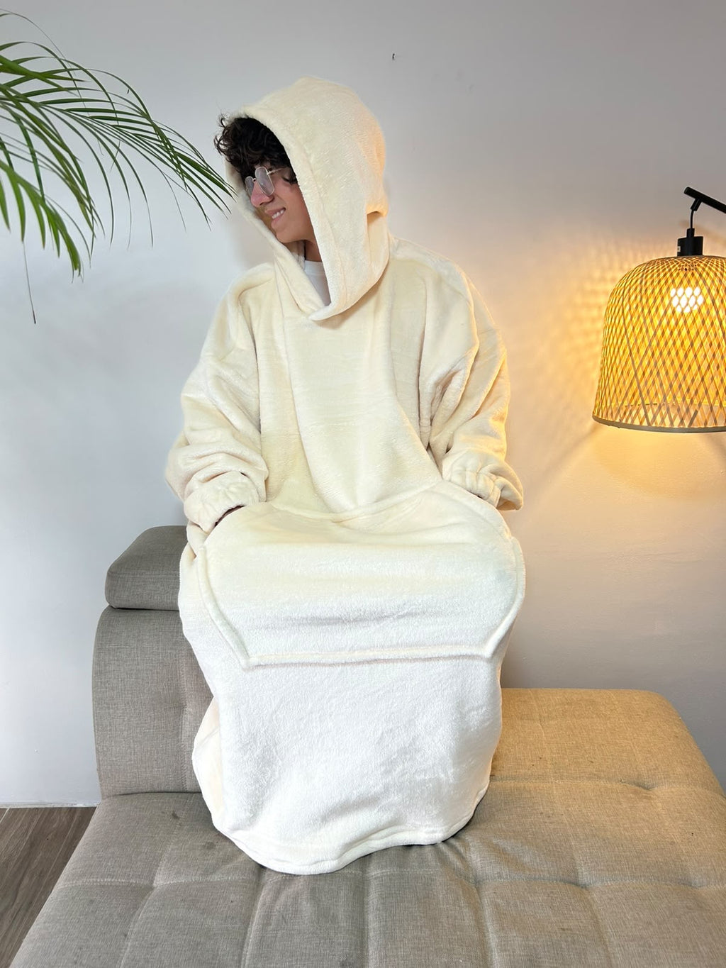 BLANKET COAT DOBLE VAINILLA
