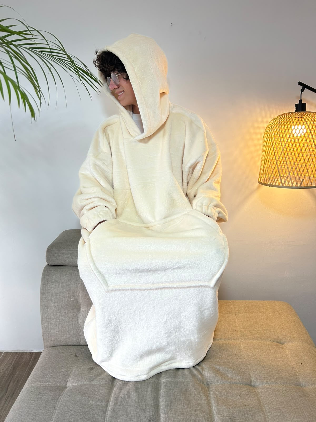 BLANKET COAT DOBLE VAINILLA