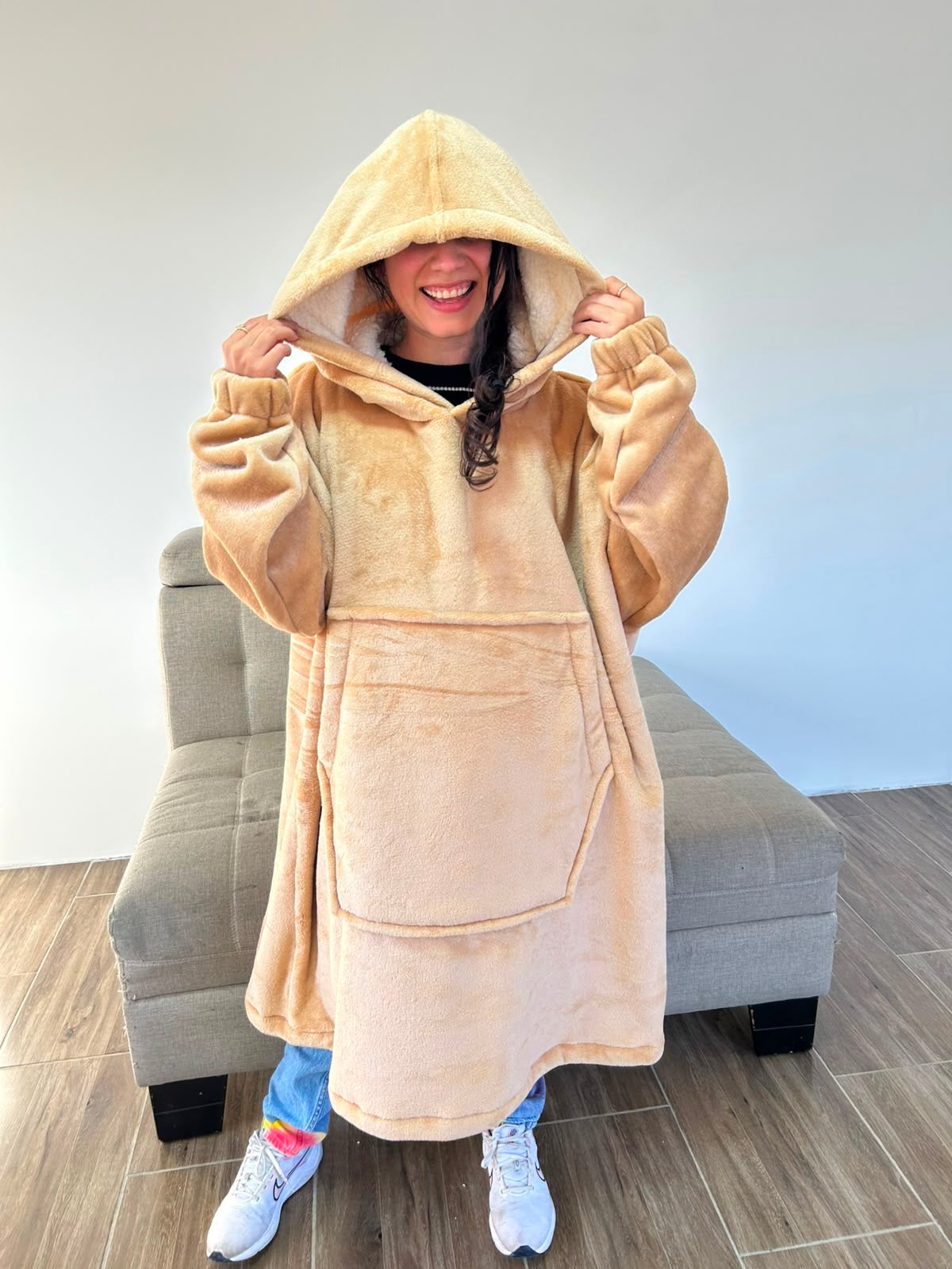 BLANKET COAT DOBLE LATTE