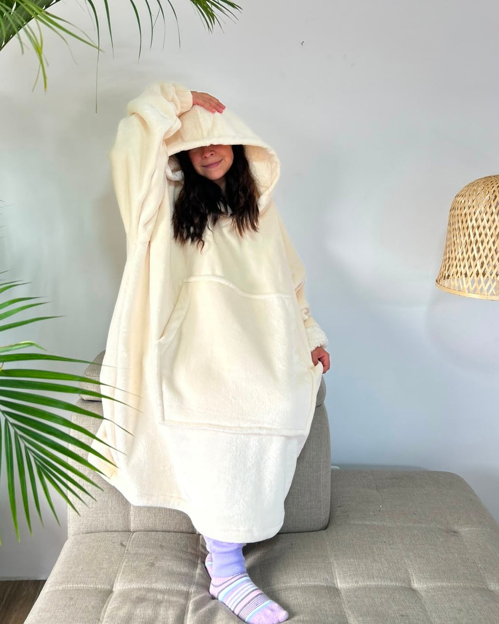 BLANKET COAT DOBLE VAINILLA