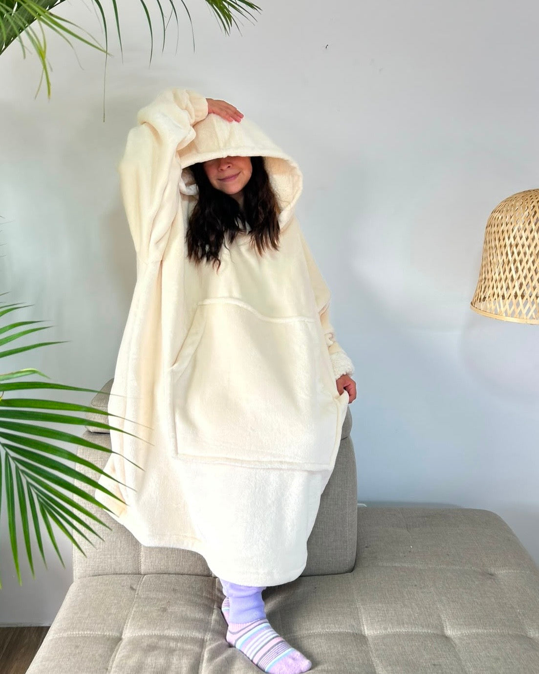 BLANKET COAT DOBLE VAINILLA