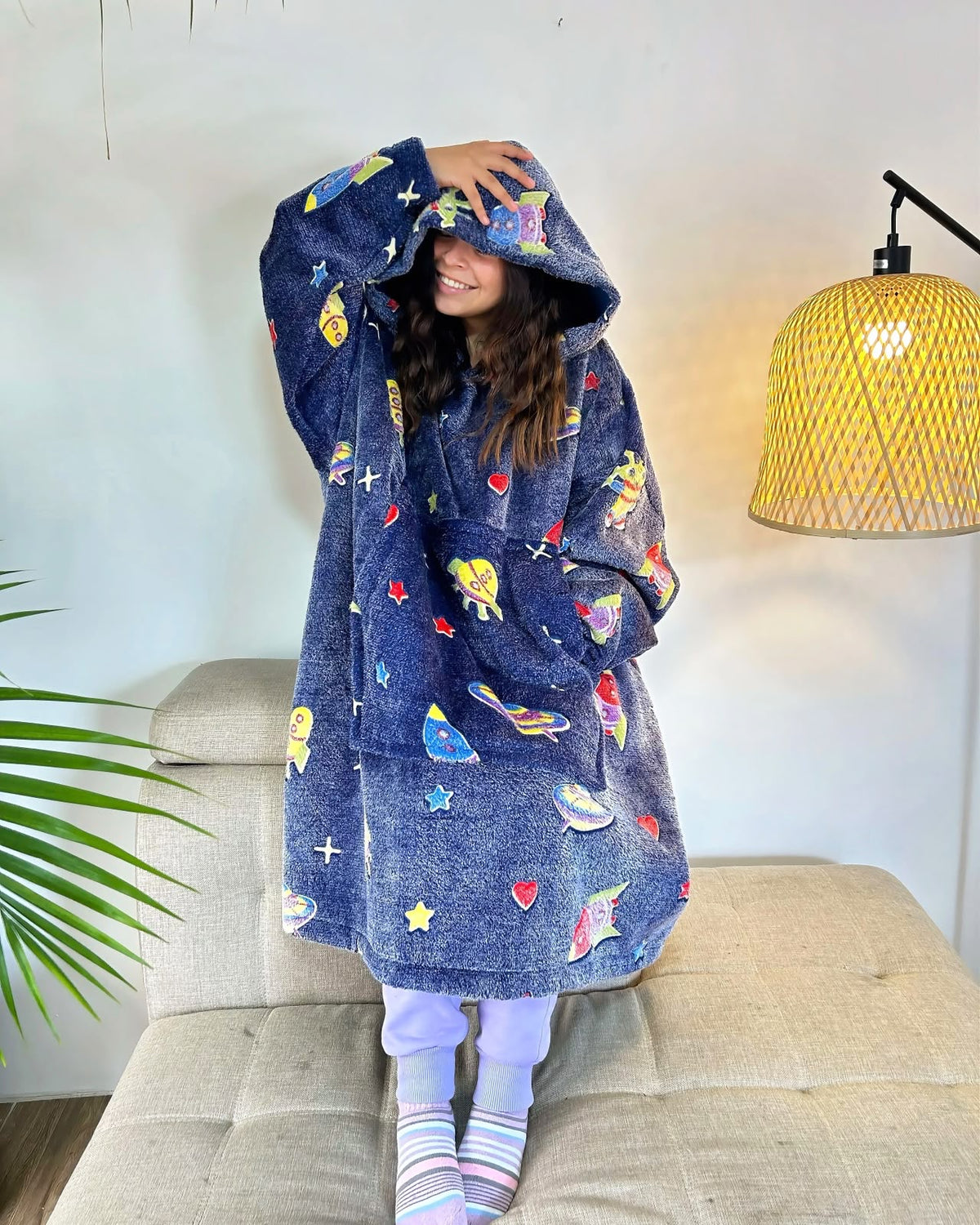 BLANKET COAT DOBLE LUMINOSO MARCIANOS