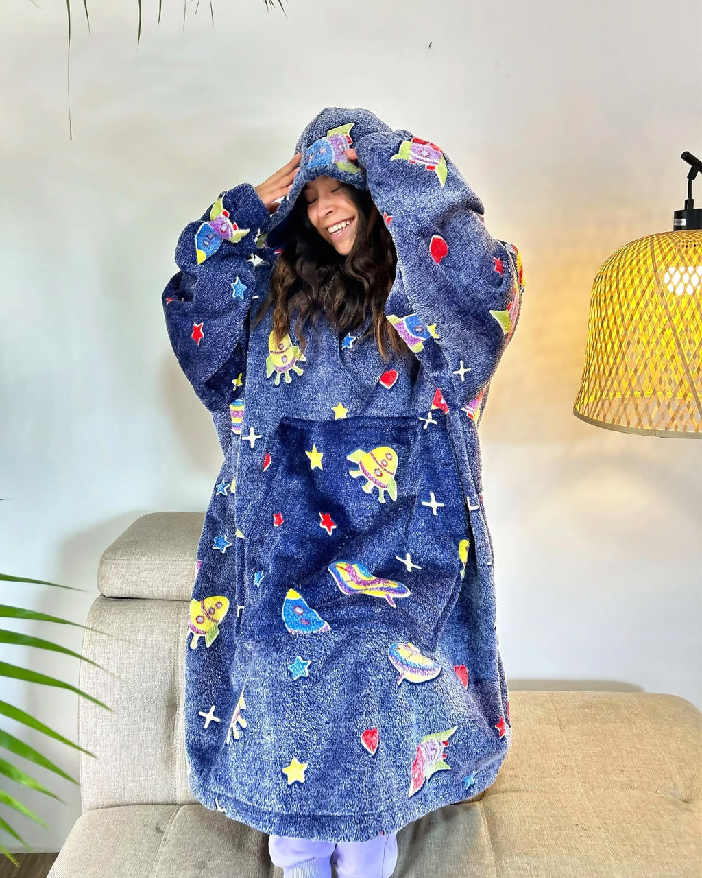 BLANKET COAT DOBLE LUMINOSO MARCIANOS