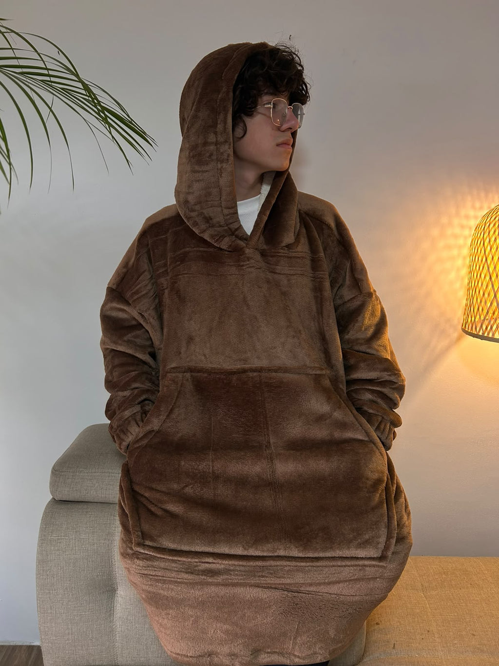 BLANKET COAT DOBLE CHOCOLATE