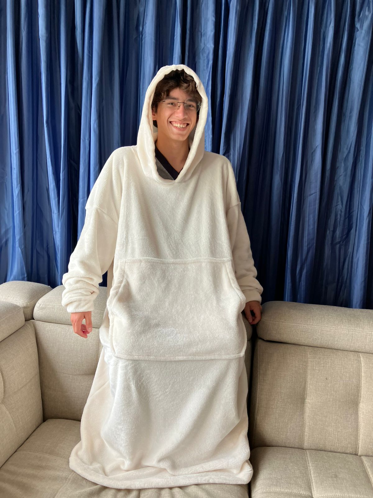 BLANKET COAT BLANCO