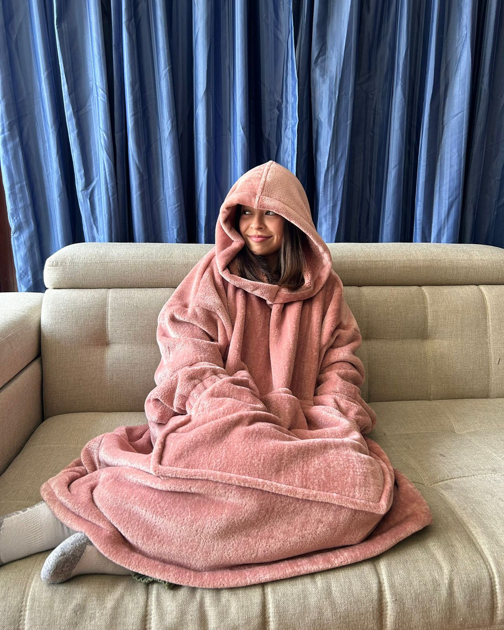 BLANKET COAT DOBLE PALO DE ROSA
