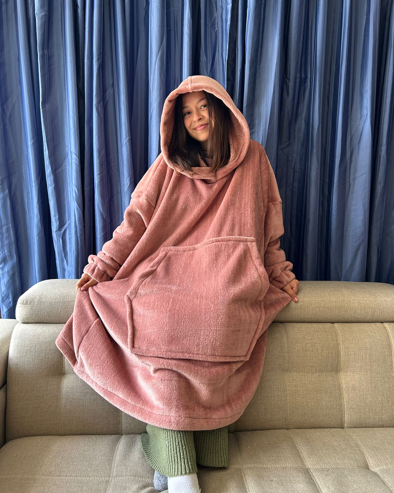 BLANKET COAT DOBLE PALO DE ROSA