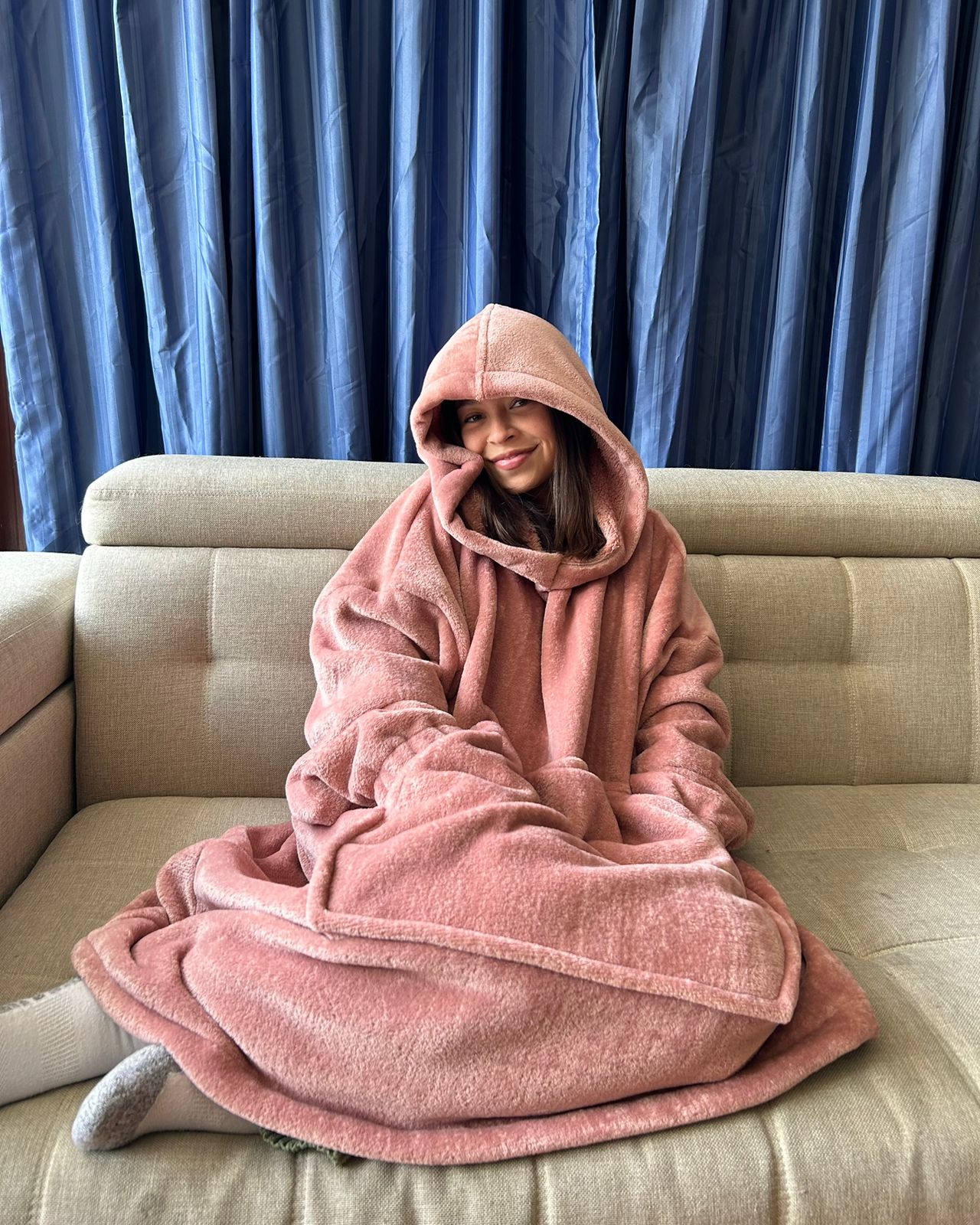 BLANKET COAT DOBLE PALO DE ROSA