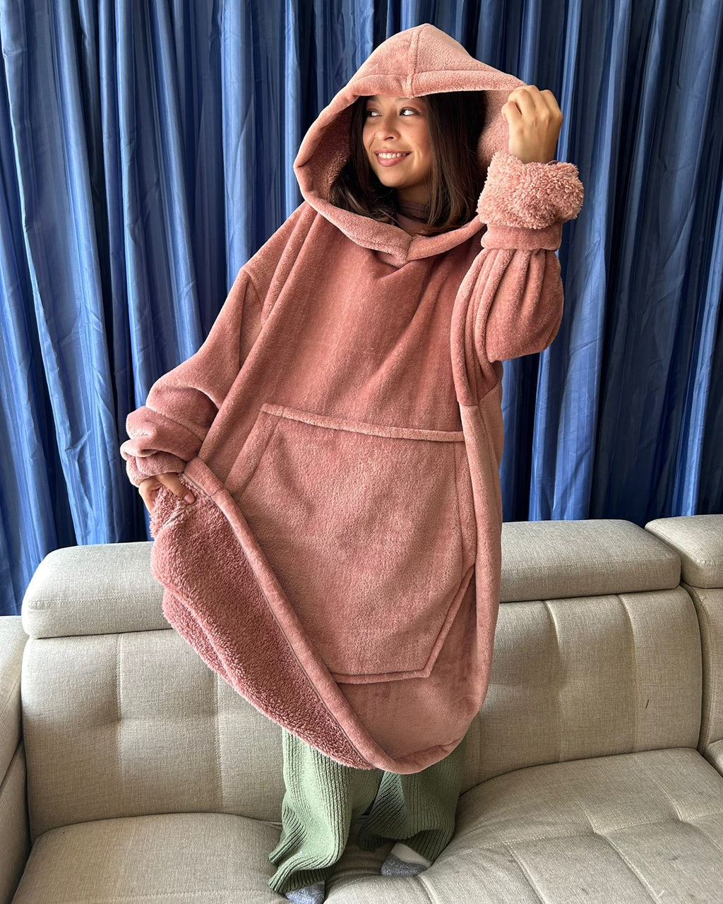 BLANKET COAT DOBLE PALO DE ROSA