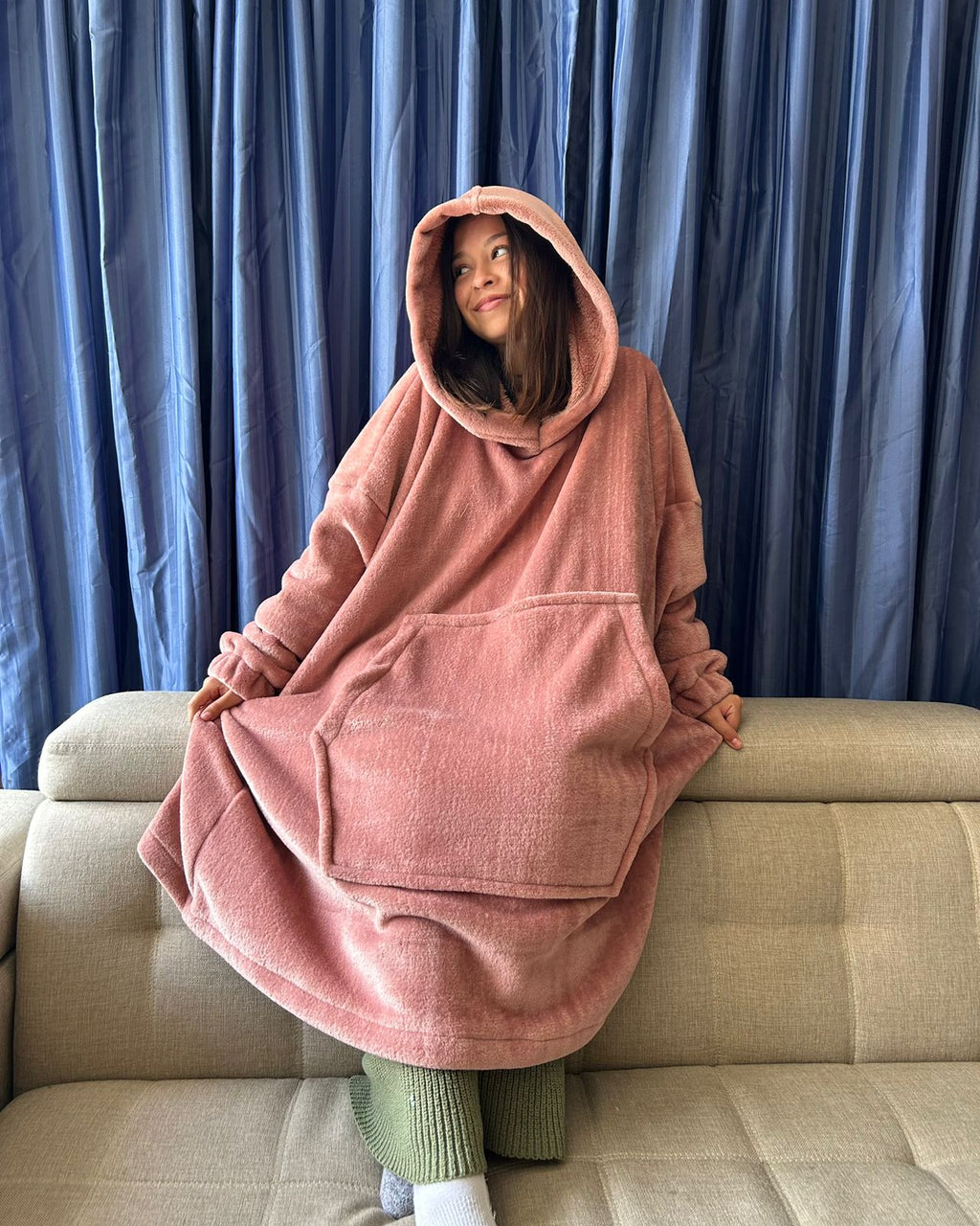BLANKET COAT DOBLE PALO DE ROSA
