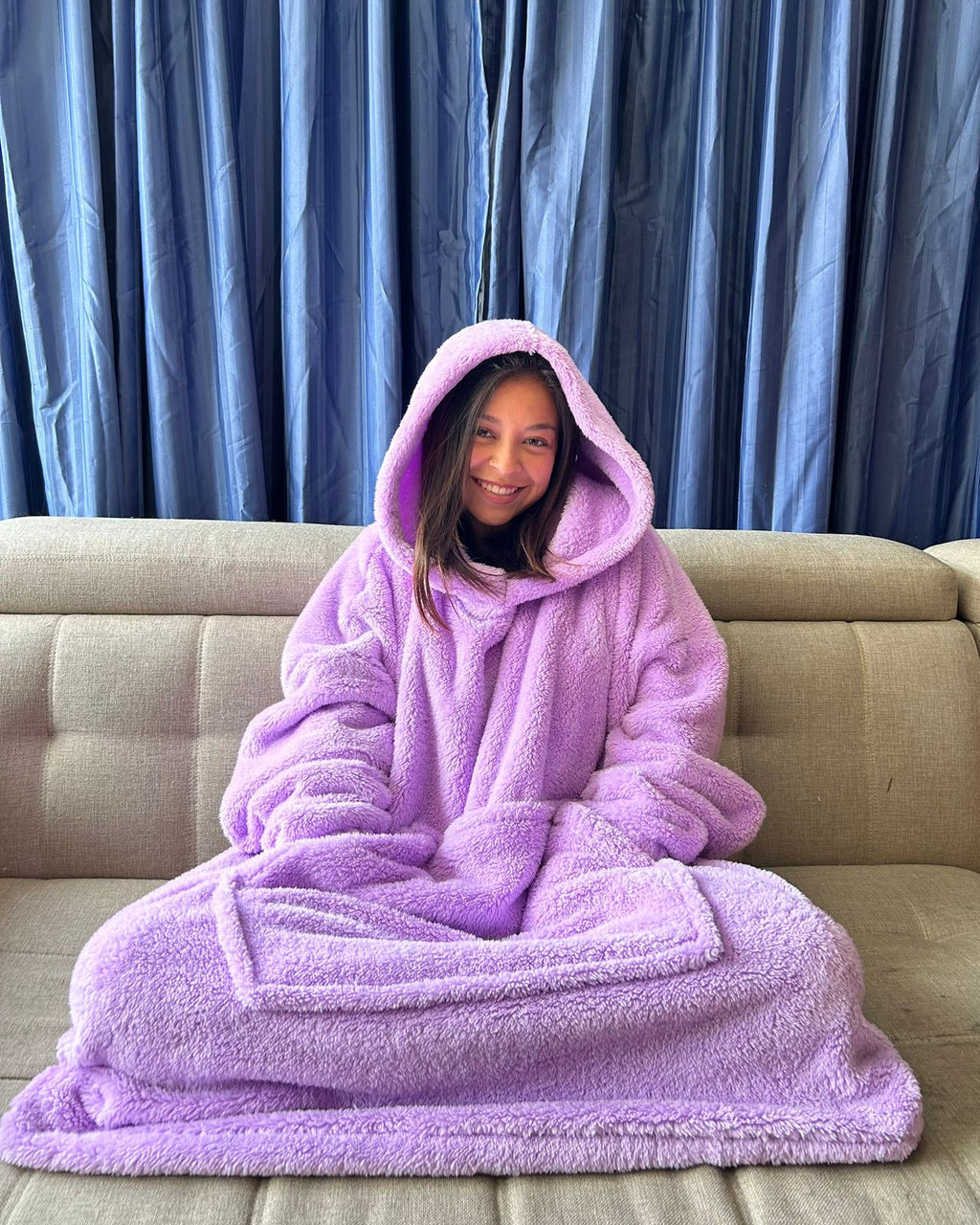 BLANKET COAT TEDDY LILA