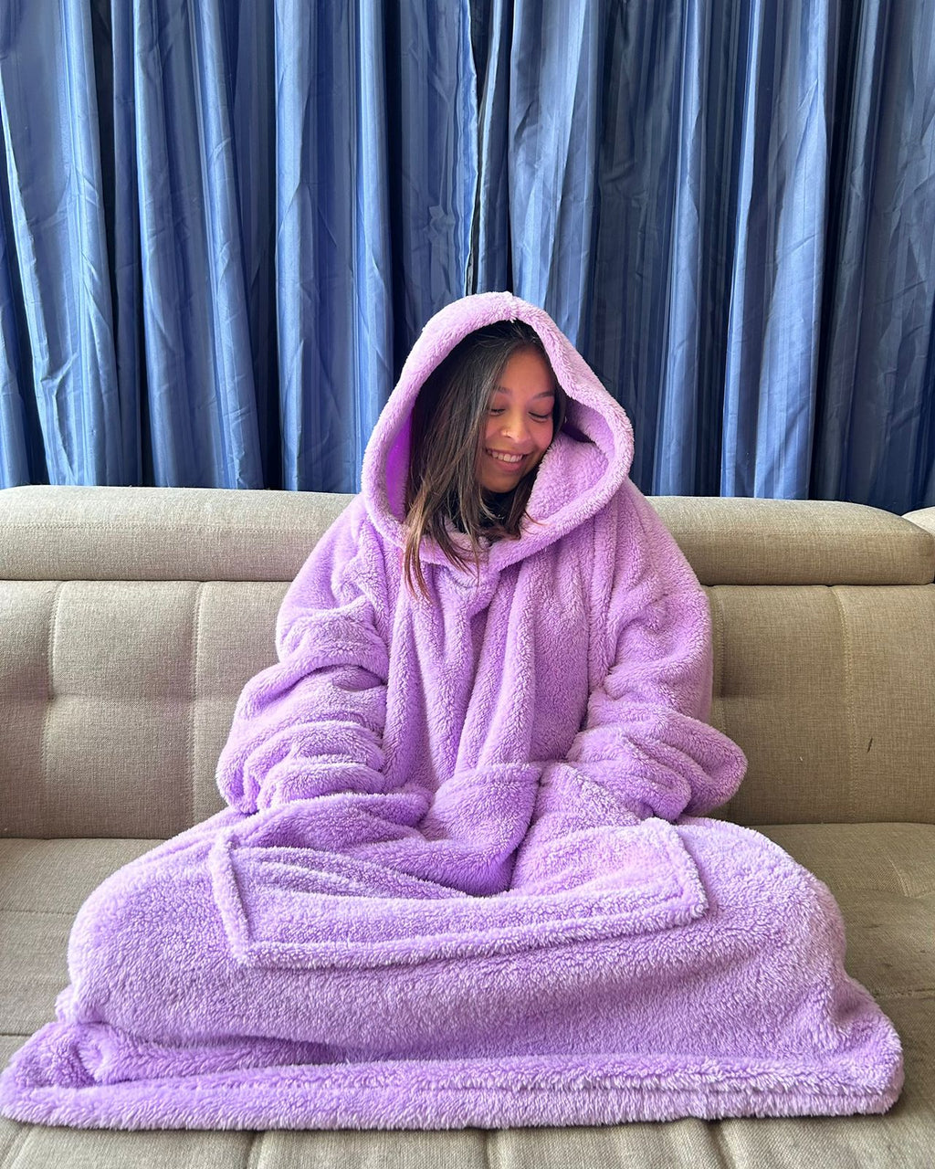 BLANKET COAT TEDDY LILA