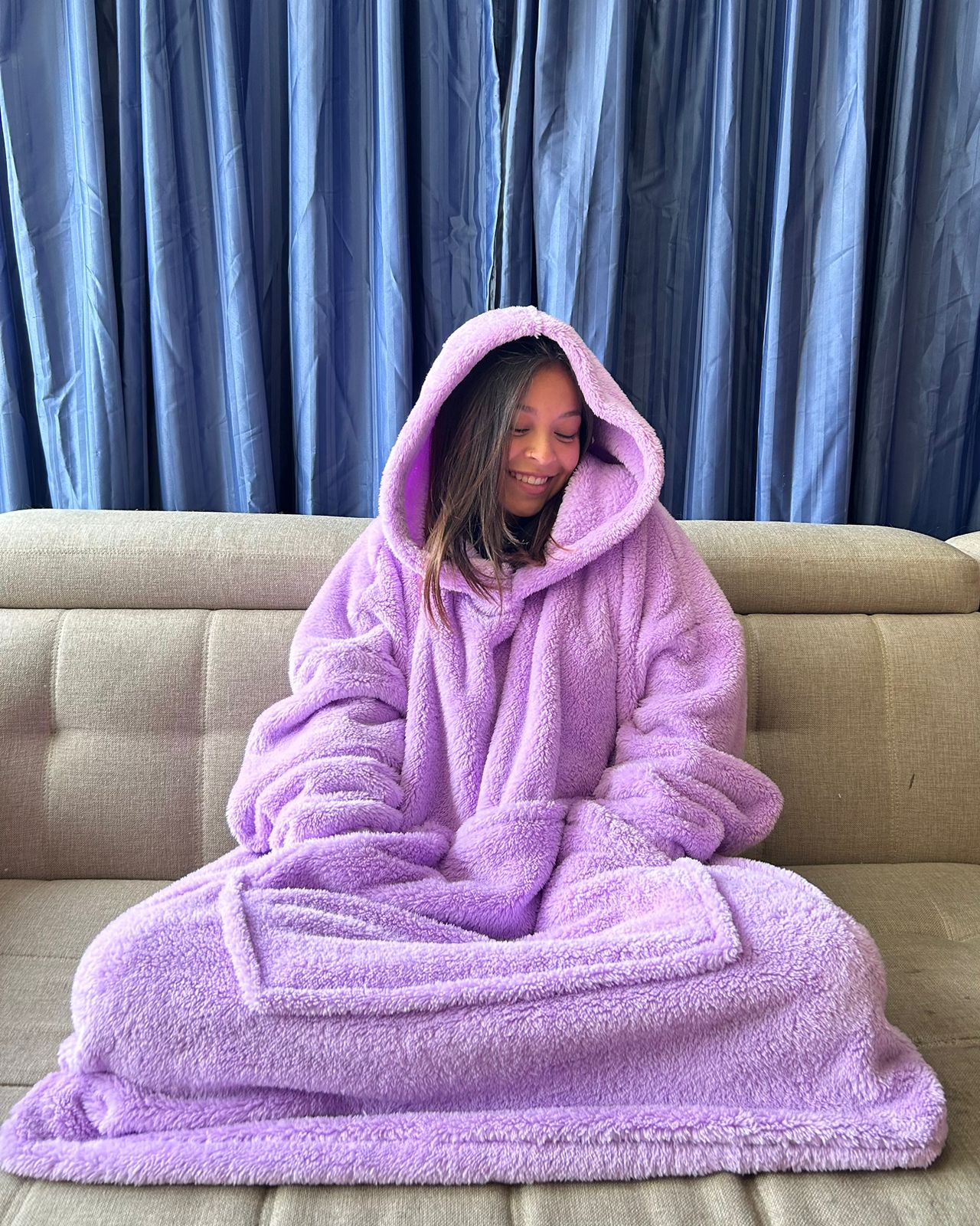 BLANKET COAT TEDDY LILA