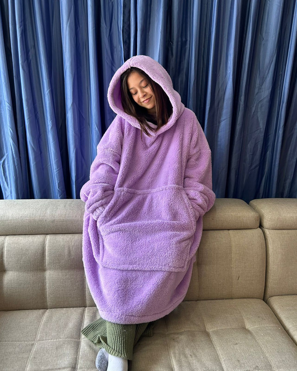 BLANKET COAT TEDDY LILA