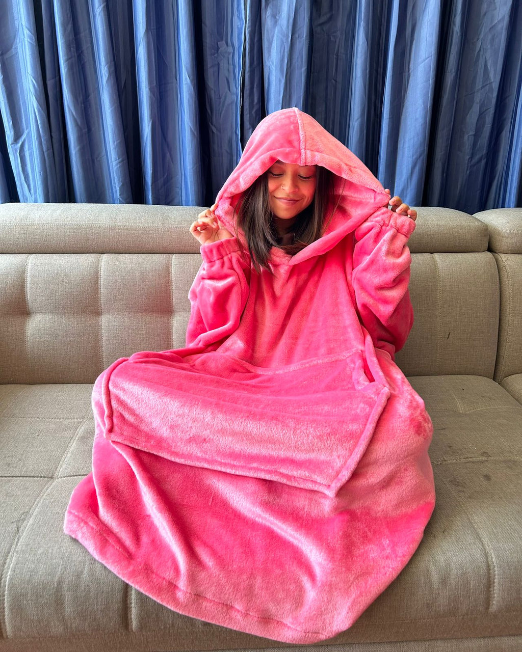BLANKET COAT ROSA FLAMENCO