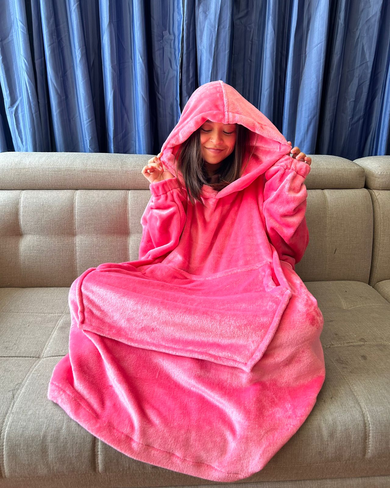 BLANKET COAT ROSA FLAMENCO