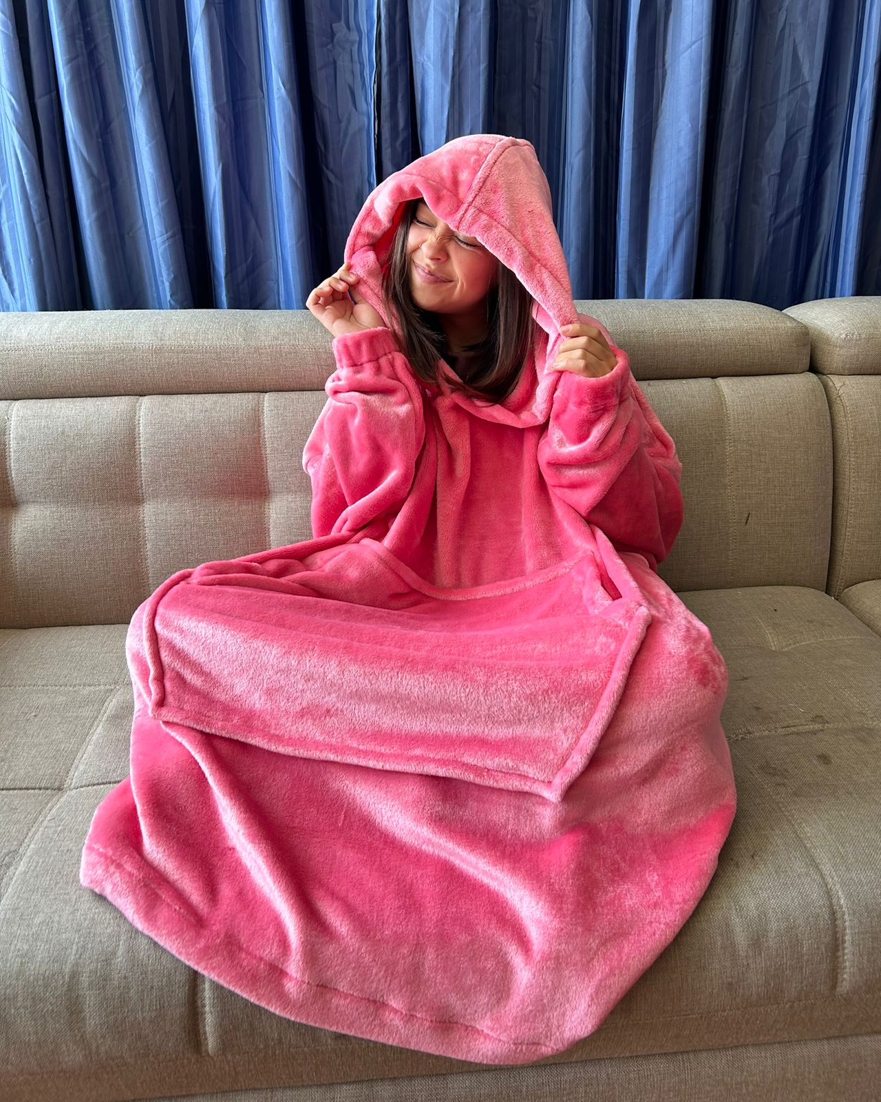 BLANKET COAT ROSA FLAMENCO