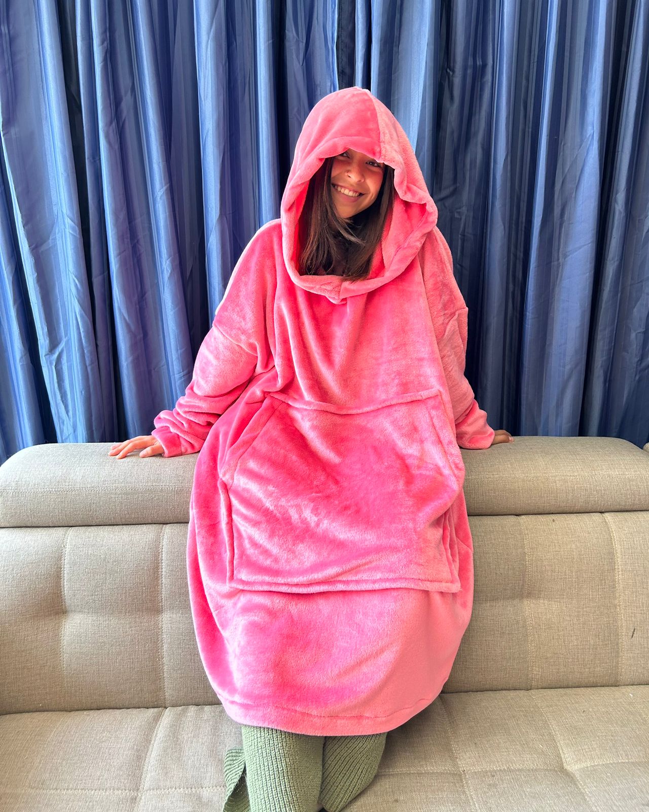 BLANKET COAT ROSA FLAMENCO