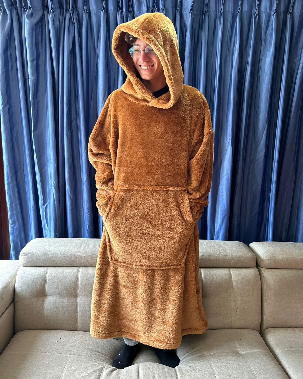 BLANKET COAT TEDDY MIEL