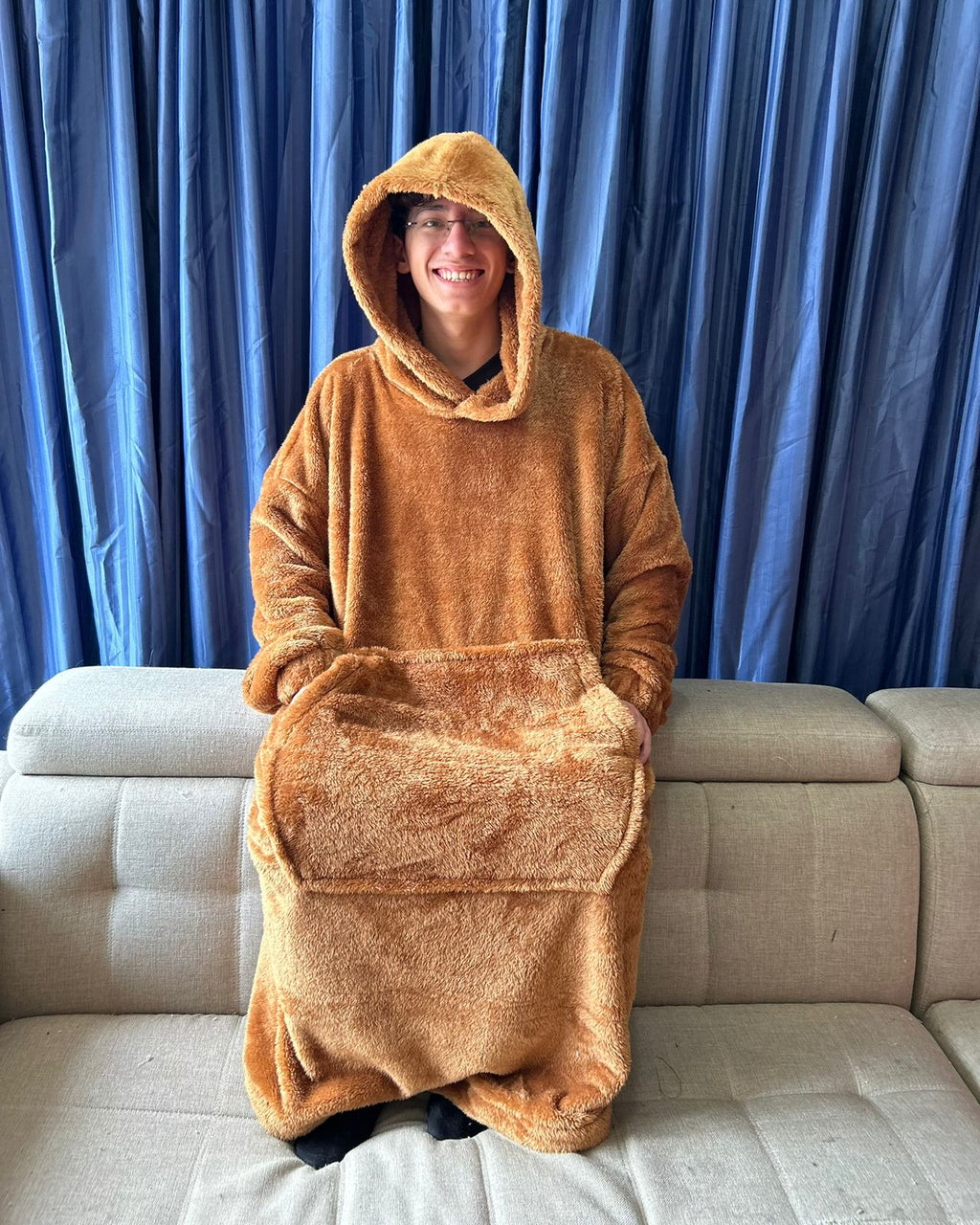 BLANKET COAT TEDDY MIEL