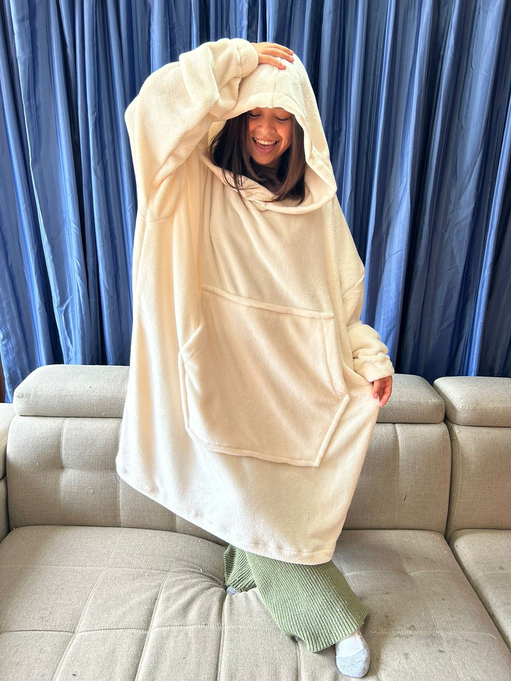 BLANKET COAT CREMA