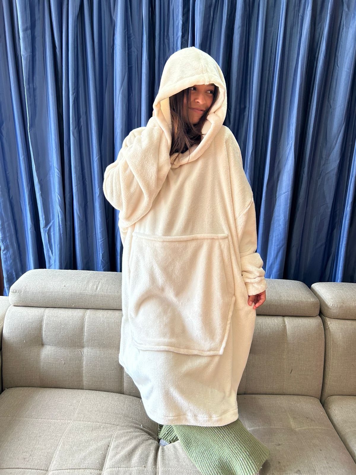 BLANKET COAT CREMA
