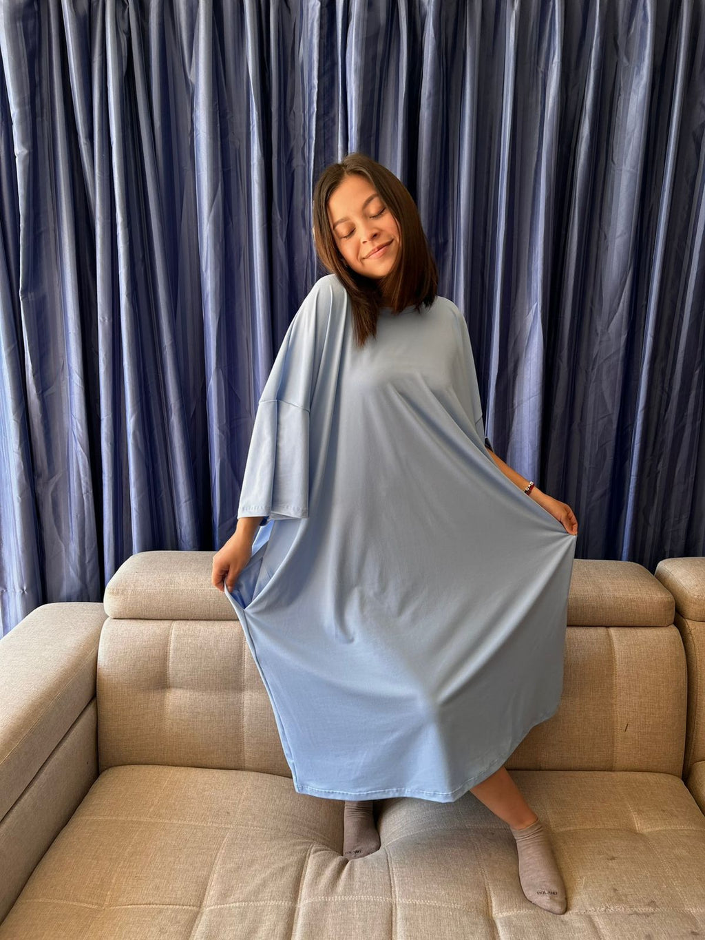 SLEEPY TEE AZUL CIELO