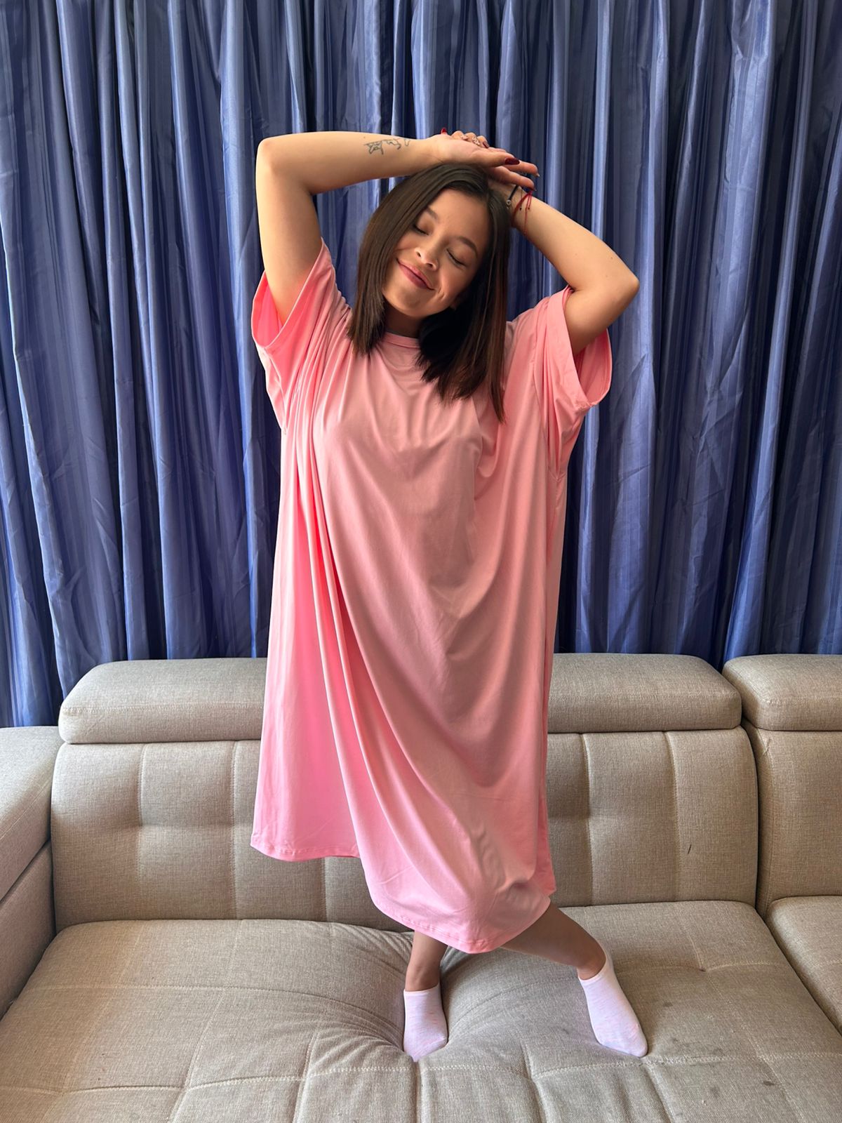 SLEEPY TEE ROSADO BAJO