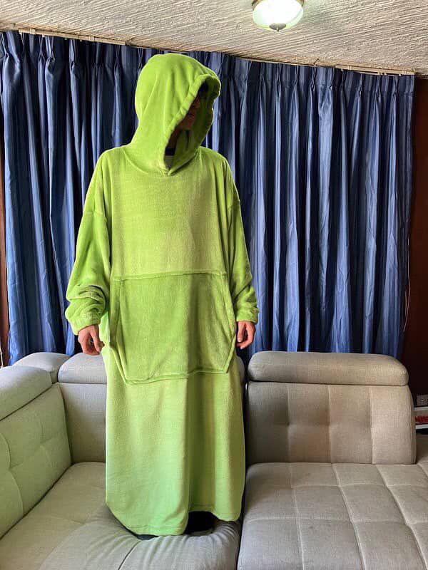 BLANKET COAT VERDE LIMÓN