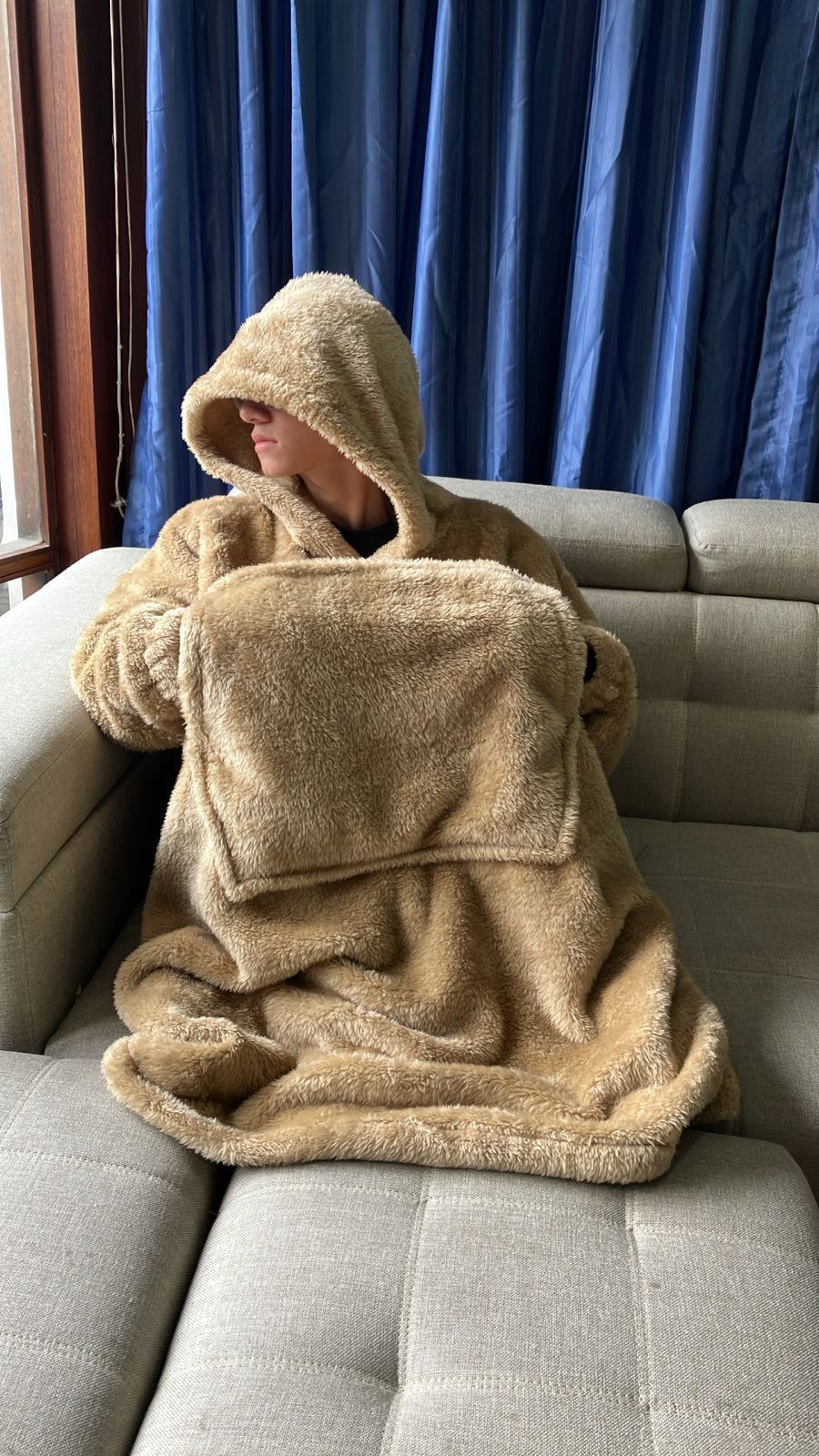 BLANKET COAT TEDDY MIEL