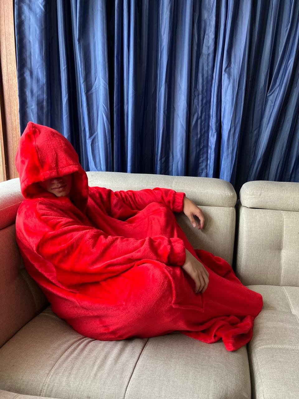 BLANKET COAT ROJO