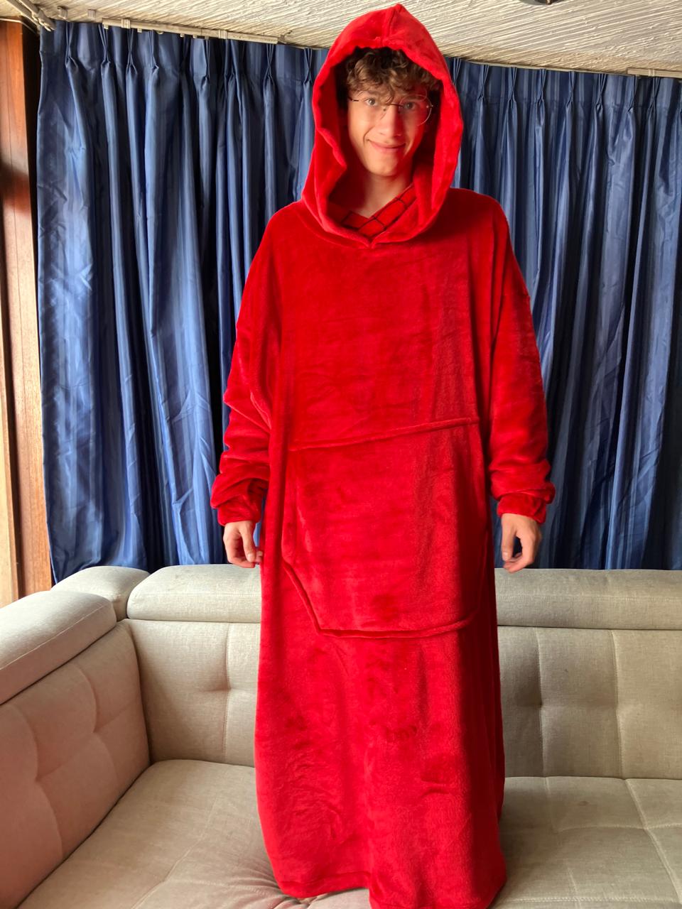 BLANKET COAT ROJO
