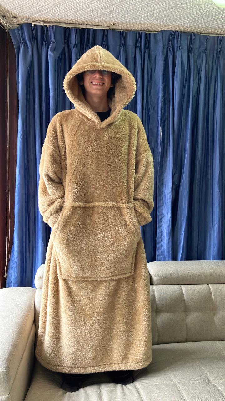 BLANKET COAT TEDDY MIEL