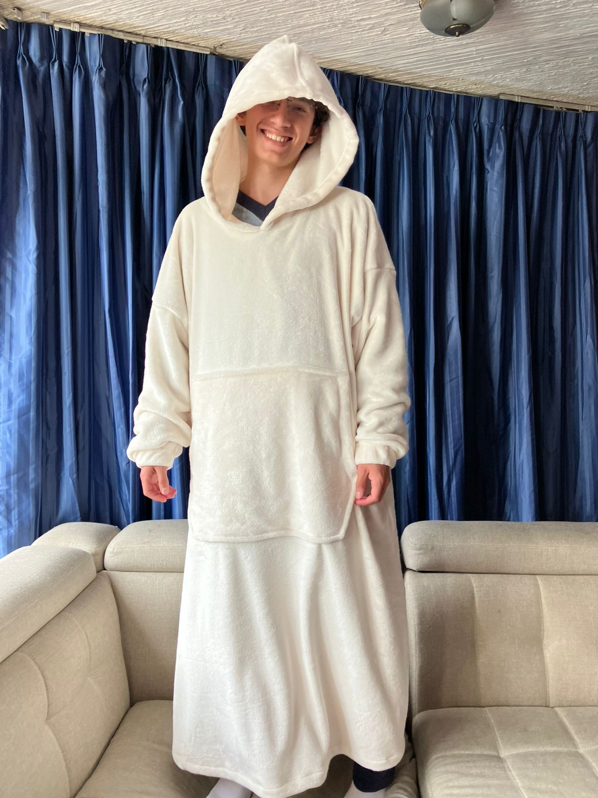 BLANKET COAT BLANCO
