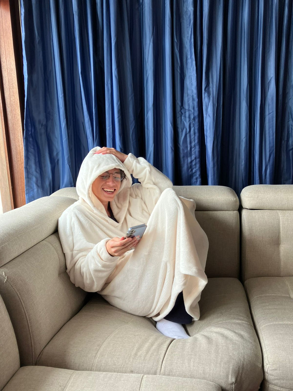 BLANKET COAT BLANCO