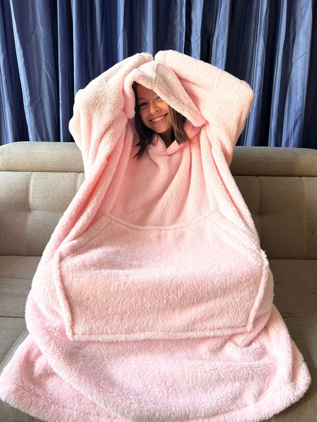 BLANKET COAT TEDDY ROSA BEBÉ