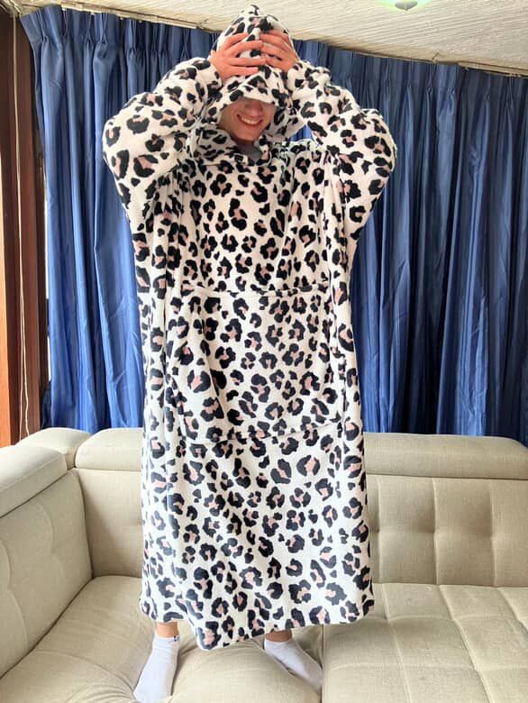 BLANKET COAT DOBLE ANIMAL PRINT