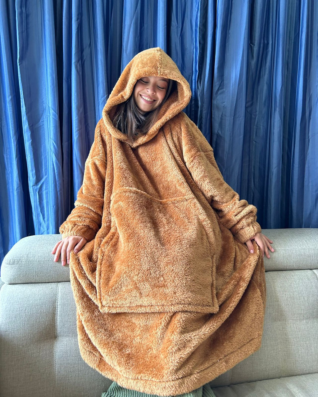 BLANKET COAT TEDDY MIEL
