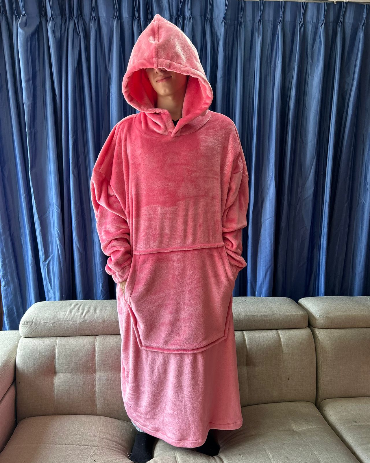BLANKET COAT ROSA FLAMENCO
