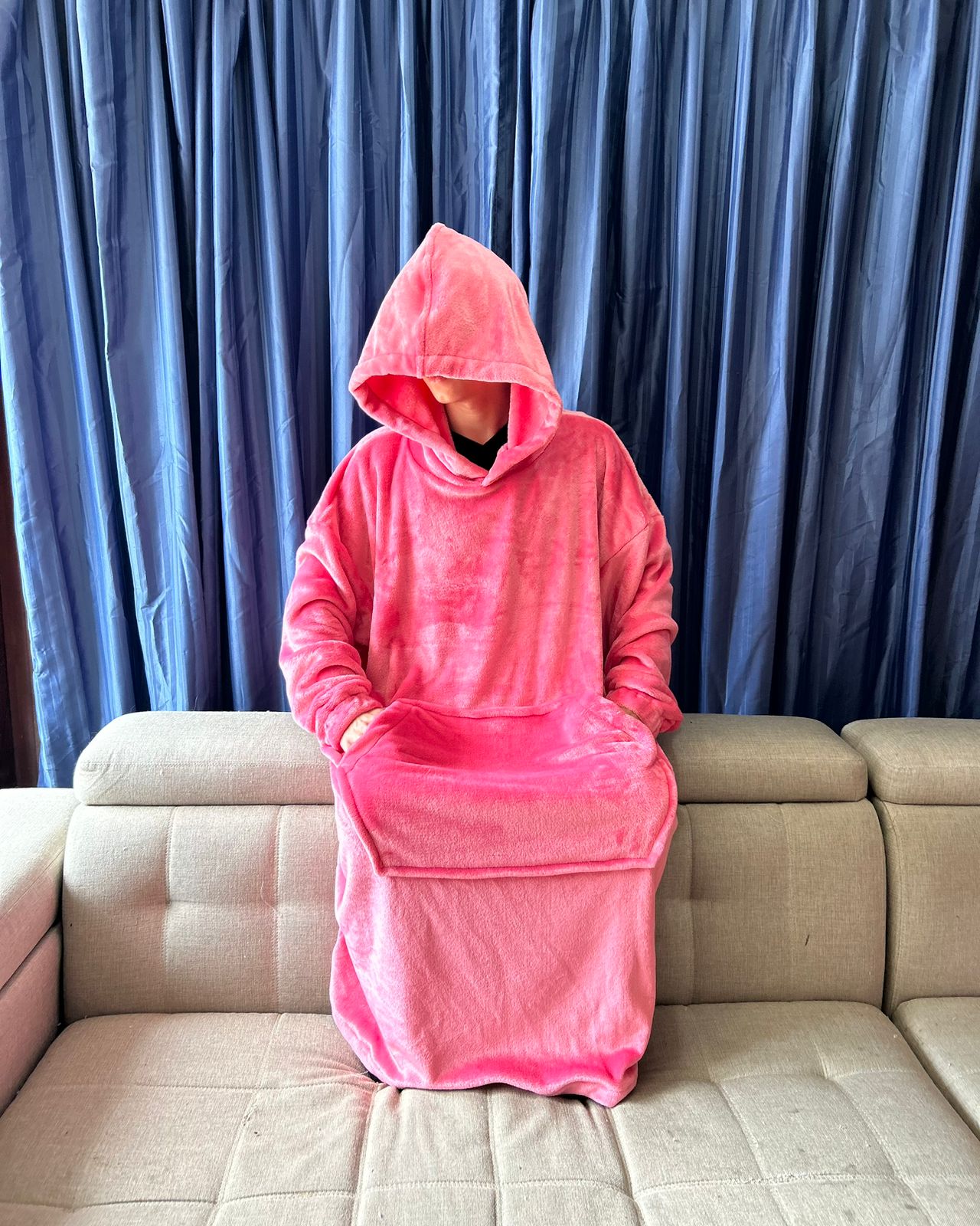 BLANKET COAT ROSA FLAMENCO