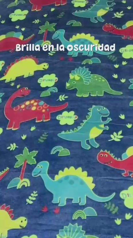 BLANKET COAT DOBLE LUMINOSO DINOSAURIOS